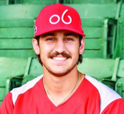 Trevor Durr, of Converse, Louisiana, is one of this season’s catchers for the Alpine Cowboys. Photo by Juile Meyer