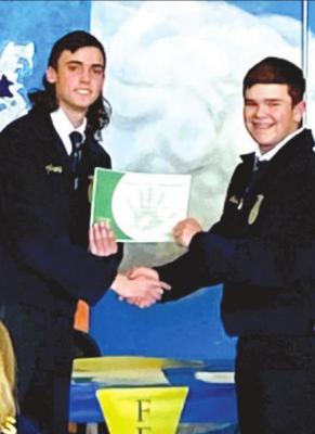 FFA presents award at May 11 banquet in Alpine