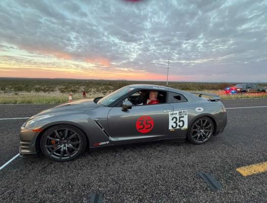 Racer Mike Smith made history at this past weekend’s Big Bend Open Road Race by not only breaking the top speed record at 225 mph, but also setting a new average speed record of 175.195 mph. Courtesy photo