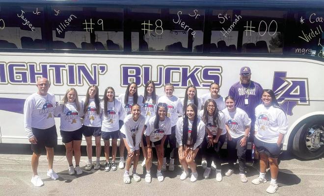 The Lady Bucks traveled to Big Spring to compete in the Area championship against the River Road Wildcats on May 3. Courtesy photo