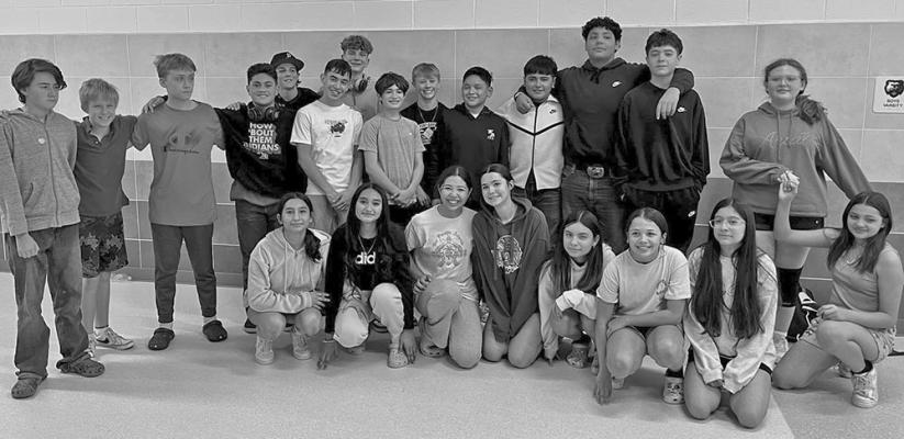 The Fort Davis Indians middle school basketball teams, both boys and girls, won the district championship last week. Courtesy photo
