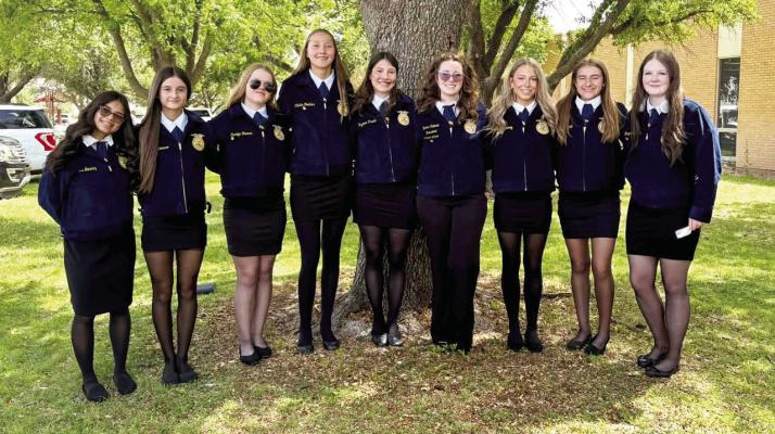 Members of the Alpine FFA attended the Area II FFA Convention last week, where Kendyl Hardaway, the 2024-2025 Area II Vice President, gave her retiring address. Some of the other Alpine FFA members who attended were Mia Jimenez, Sophie Janis, Carolyn Newman, Colette Fowlkes, Ryanna Pineda, Reese Coleman, Kylie Maroney, Evelyn Smith, and Kasen Hardaway.