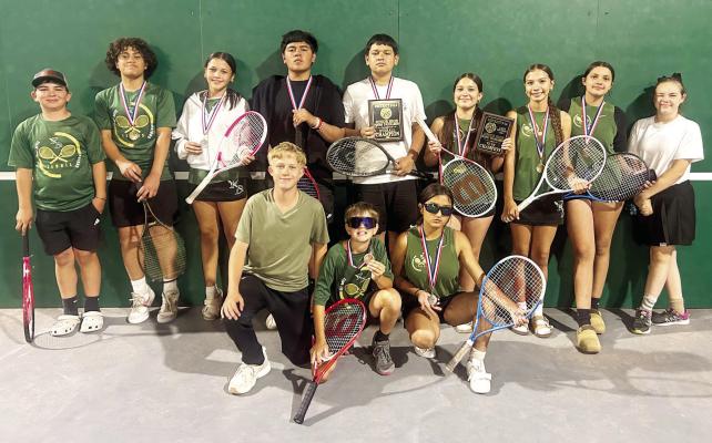 Fort Davis Indians junior high tennis team. Courtesy photo