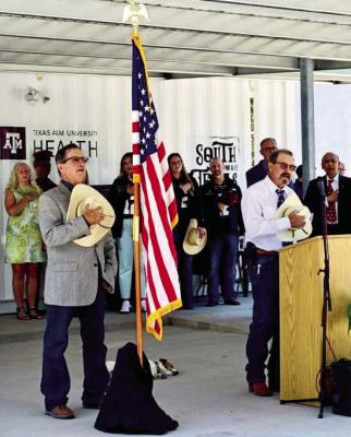 Jeff Davis County officials, along with members of the Texas A&amp;M Health College of Medicine and the Texas Tech University Health Sciences Center, were on hand to dedicate and celebrate the opening of the new Davis Mountains Clinic on Friday in Fort Davis. Photo by Carolyn Nored Miller