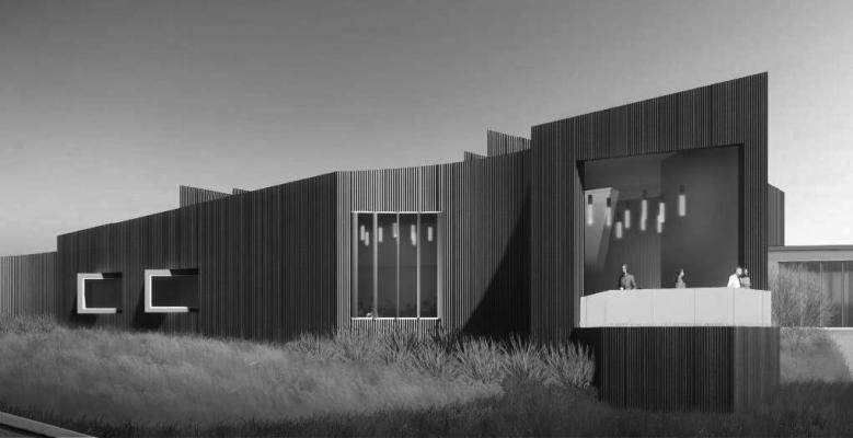 Architect’s rendition of the outside of the Museum of the Big Bend expansion. Courtesy photo