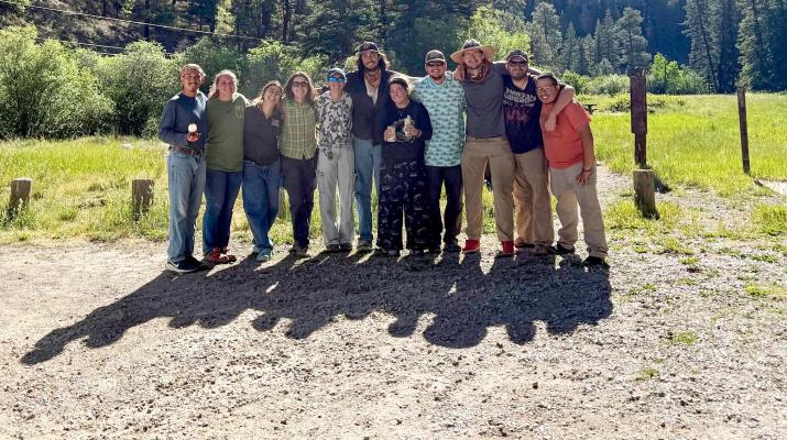 The Sul Ross geology students were hard at work this summer as they participated in Geology Field Camp. The group is pictured here at the Cowles campground in Northern New Mexico. Photo courtesy of MPL