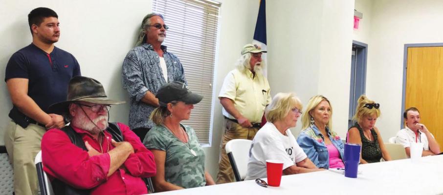 Chili cooks, residents, and business owners were among the 30 attendees at the public hearing for mass gathering permits in Terlingua on Sept. 9.