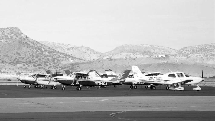 Aircraft used in the mountain flying clinic will be on site at Alpine-Casparis Municipal Airport next weekend. Courtesy photo