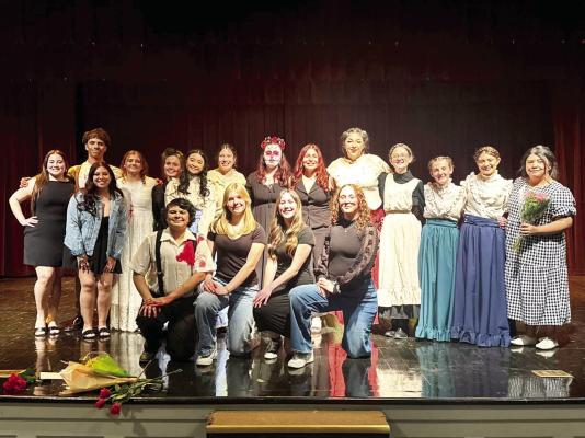 The cast and crew of the AHS One-Act Play entertained the Alpine community last Wednesday with the performance that propelled them to the Area competition earlier this month. Courtesy photo
