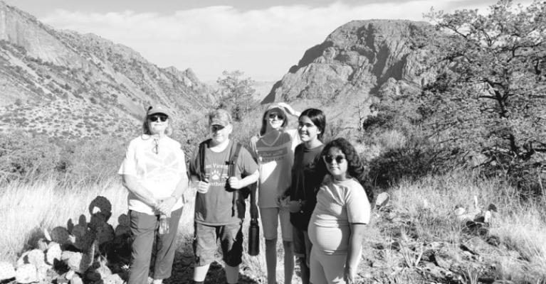 San Vicente ISD students by the Window Trail at Big Bend National Park. Courtesy photo