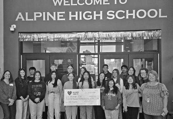 The Alpine High School Certified Nursing Assistant (CNA) program recently received a $68,000 grant from the Big Bend Regional Hospital District (BBRHD). CNA instructor and district nurse Gayla Owen and some of her students recently welcomed BBRHD executive director Lynette Brehm and board secretary Angela Juett to AHS to learn more about the district’s CNA program.