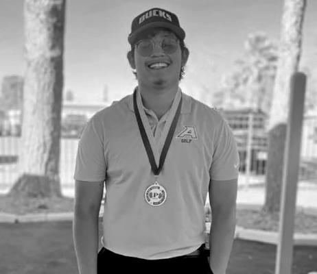 AHS varsity golfer David Baca took first-place this past weekend at the Pecos tournament Courtesy photo