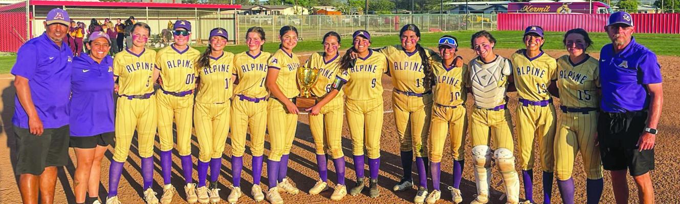 The Alpine Lady Bucks tied Presidio for the District 4-3A title with a win over Kermit last Thursday but fell to the Blue Devils on Monday in the district tiebreaker at Van Horn. Courtesy photo