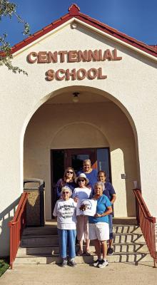 The Centennial Reunion Committee for the 2025 Reunion includes (front)Oralia Timmons and Elidia Polanco; (center) Rosario DeLaO and Duvy Garcia; (back) Mary Ann Lujan and Lety Gonzales. Photo by Kara Gerbert