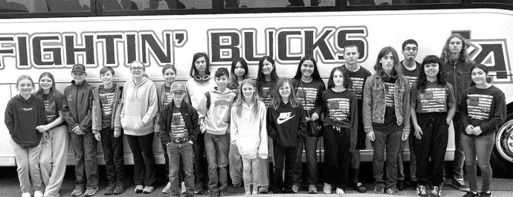 Students from Alpine Elementary, Alpine Middle School, and Alpine High School hit the road last Friday to travel to Austin to participate in the State History Fair after qualifying at the regional competition held at Sul Ross last month. Courtesy photo