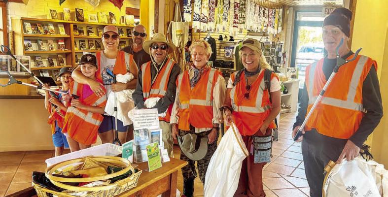 Volunteers from the Chihuahuan Desert Research Institute took to the highways around Fort Davis recently to help “Keep Texas Beautiful” by picking up trash along the roadsides that CDRI sponsors with the Texas Department of Transportation. Courtesy photo