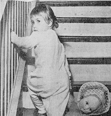 Dec. 20, 1946 Children in the Methodist Home look forward to having Santa visit them on Christmas morning. Shown here is one of the girls at the home on her way to bed in anticipation of what Santa may bring her.