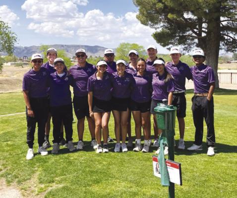 AHS golf team after the first round of the District Tournament in Alpine. Courtesy photo