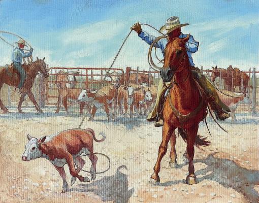‘Branding,’ oil on canvas, by Alice Leese