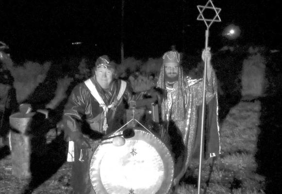 Three dramatic strikes of Burton Compton’s gong will announce the arrival of the Three Wise Men along with Bo Peebles as King Herod. Courtesy photo