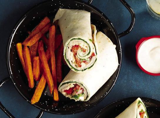 Spinach and turkey wrap. Courtesy photo