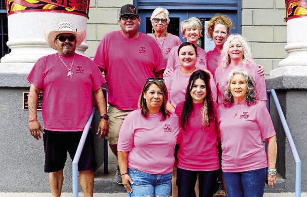 The Smoke in the Mountains BBQ and Ribeye Shootout board, from back left: Jeramiah Rubio, Stephen Boultinghouse, Maralea Miller, Jennifer Webster, and Janna Stubbs. Middle: Stephanie Rubio and Sandra Chambers. In front: Brenda Vargas, Audrey Hurley, and Lynne Baldwin. Courtesy photo