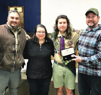 Scout receives award
