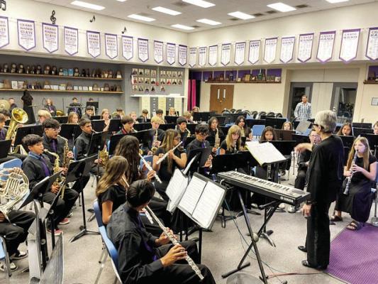 TheAlpine Middle School band, under the direction of Mrs.Azar, received an Excellent rating at the UIL band competition last week.Azar says the music her students performed was performed with accurate notation and strong articulation. Courtesy photo