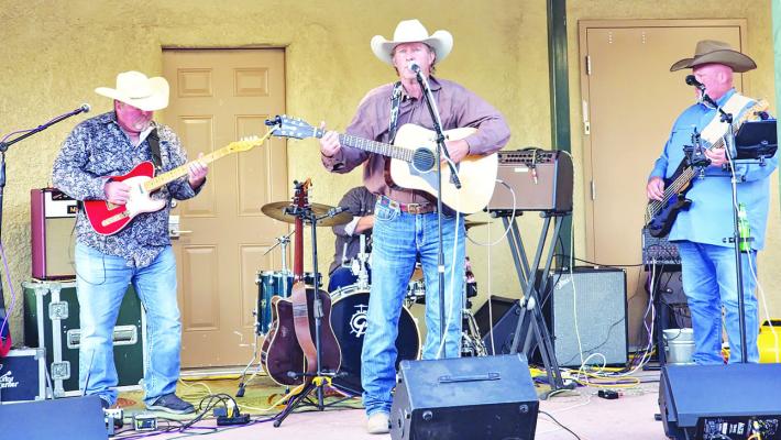 Craig Carter and the Spur of the Moment Band performed for the Sunshine House’s Wild West Night on Saturday. Photo by Kara Gerbert