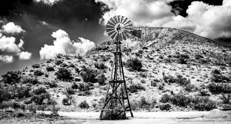 This stunning black-and-white photo of a windmill at Elephant Mountain, a part of our Brewster County history, was taken by local photographer Tony Drewry of Terlingua. Drewry was a finalist in this year’s Alpine Photo Contest, and when he’s not behind the lens, he’s doing his part with the Terlingua Fire and EMS. Photo courtesy of Visit Alpine, Texas