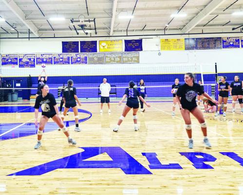 Hours of hard work during practice pay off for the Lady Bucks as they begin their season on the road. Photo by Kara Gerbert