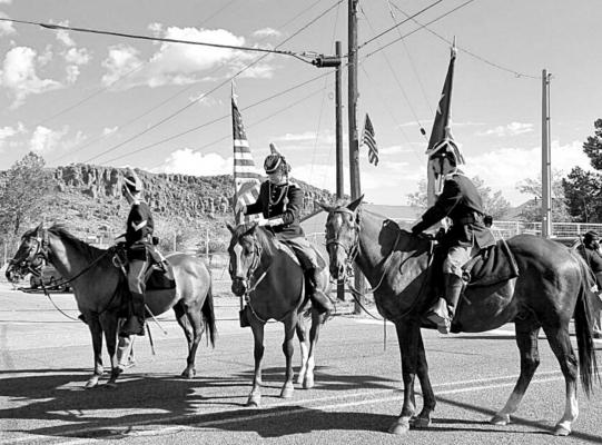 Leading the parade at Fort Davis