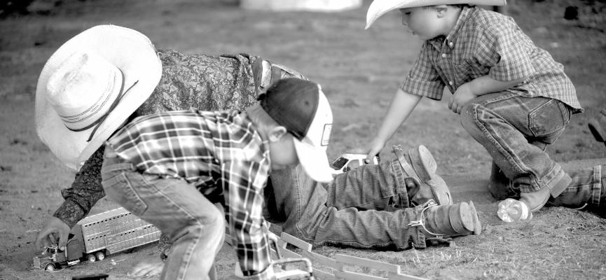 Kids kept themselves busy during this past weekend’s Big Bend Ranch Rodeo. While parents were competing in or watching the rodeo, these little guys were hard at work as well. Courtesy photo
