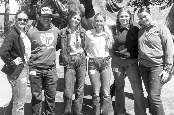 Members of the Alpine FFA horse judging and livestock judging teams competed in Lubbock at Texas Tech recently for the Area competition. The horse judging team, consisting of Kendyl Haraway, Reese Coleman, and Mia Lewis placed first in district and 11th in Area competition. The livestock judging team consisting of Kaitlyn Wiggins, Tannin Ritchie, and Clancey Newman placed third in district and 29th in Area competition. Courtesy photo