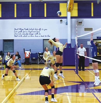 The Lady Bucks battle Compass Academy on Sept. 7 in Alpine. Avalanche photo by J.T. Maroney