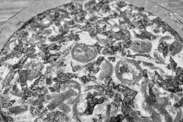 Crustless vegetable quiche. Photo by Kara Gerbert