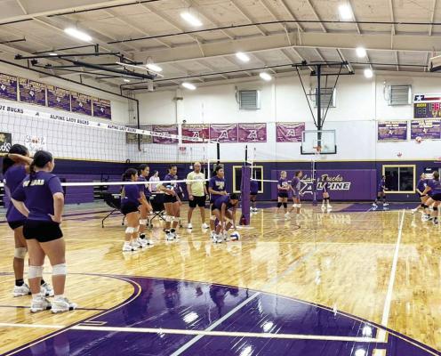 Practice is a big part of Lady Bucks volleyball, making them successful both in summer play as well as during the regular season. Courtesy photo