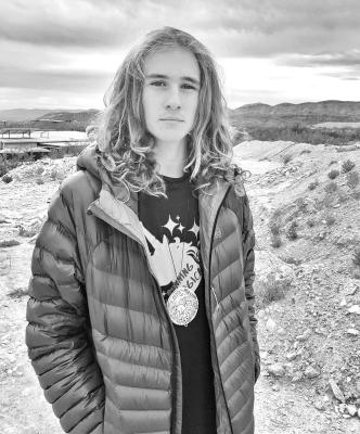 Hatfield “Hat” Cason took the gold medal in the 30K Men’s Open trail race portion of the Big Bend Ultra that was held at Big Bend Ranch State Park on January 15. Hat won with a time of 2:30:30 and is one of Alpine High School Cross Country’s standouts. Courtesy photo