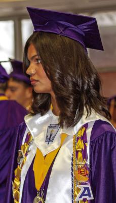 Megan Struthers was this year’s Alpine High School Class of 2026 valedictorian. Megan was a key member of the senior class, participating in multiple extra-curricular activities, including band, tennis, and student council. Photo by Kara Gerbert
