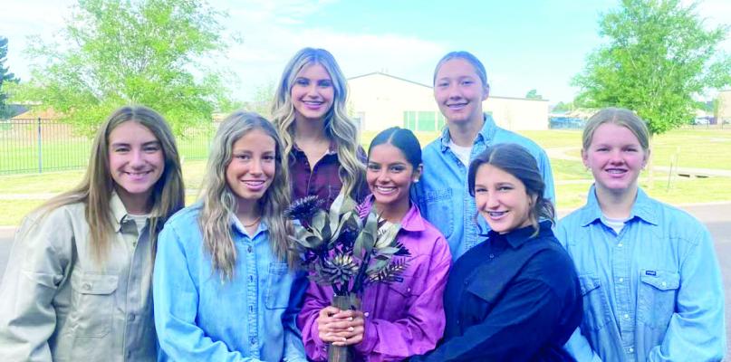These seven young ladies from Doug Fox’s metal fabrication class proved that welding isn’t just for boys. Evelyn Smith, Kylie Maroney, Jaycee Portillo, Abby Bruttomesso, Carolyn Newman, Peyton Kincade, and Colette Fowlkes spent their last weeks of school creating metal flower arrangements. Courtesy photo