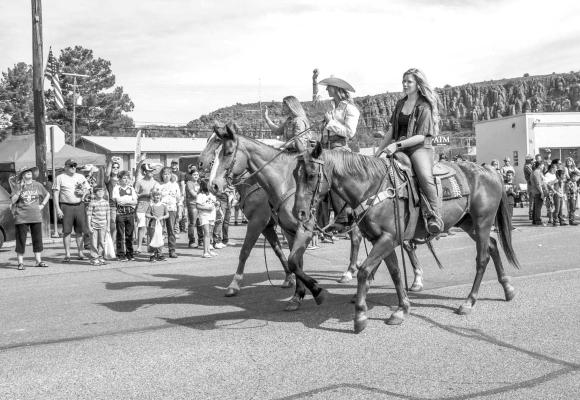 Horses are always a big part of the 4th of July parade and celebration in Fort Davis. Avalanche photo