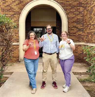 The Team of Stessa Miles, Director of Early Learning Excellence, Dr. Bradley Carpenter, Alpine Middle School principal and Philanthropic Partnerships Coordinator, and Jodi Pearson, Director of Alpine’s Early Child Development Center is the team instrumental in helping garner the Moody Foundation’s M-Pact Fund Grant to help develop the Alpine ISD Early Childhood Initiative. Photo courtesy of AISD