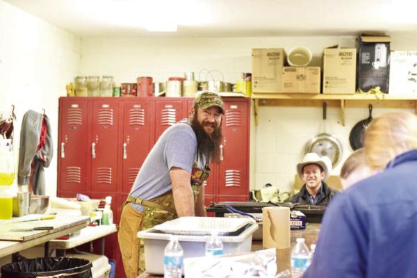 Stephen Wood and Calan Ahrens stop to smile at the camera during the Big Bend Livestock Show last year. Photo by Felipe Fierro