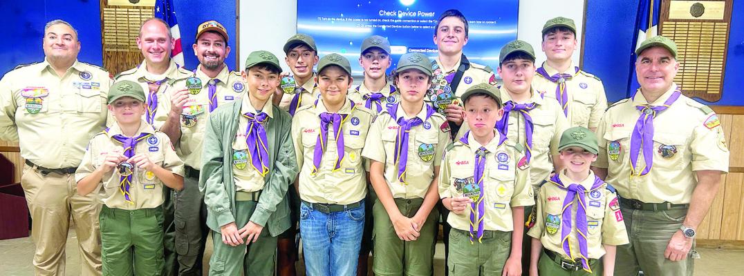 Troop 41 holds Court of Honor ceremony
