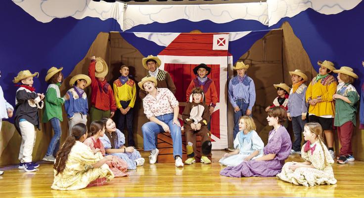 Children from Marathon participate in the Missoula Children’s Theatre in a production entitled “Beauty Lou and the Country Beast.”