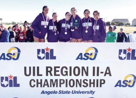 The Marfa Lady Shorthorns cross country team are Regional runner up and qualified for State competition. Courtesy photo