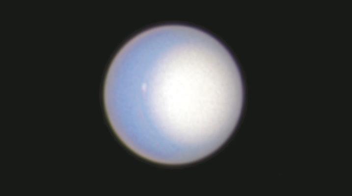 Uranus as observed by the Hubble Space Telescope. Photo courtesy of NASA