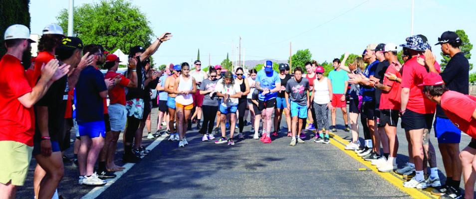 Runners take their mark at this year’s Home Run 5K and 10K that kicks off the Alpine Cowboys 2025 season. Courtesy photo