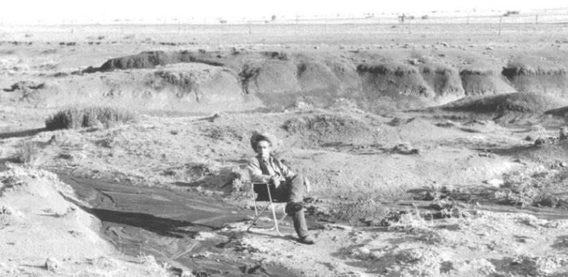 James Dean on a lawn chair. Courtesy photo