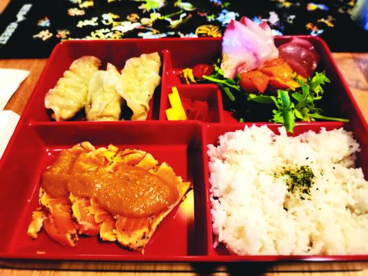 Lemon miso salmon bento box Photos by Kara Gerbert